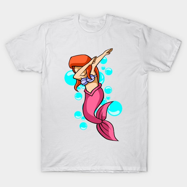 Dabbing Mermaid T-Shirt by teevisionshop